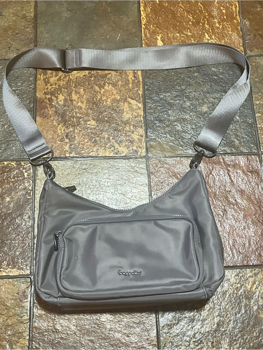 Baggallini Gray Crossbody Sling Bag